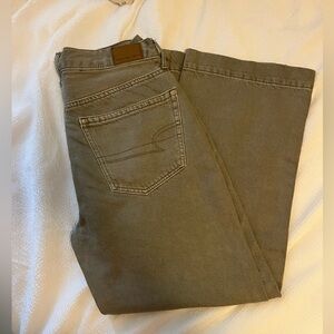 American Eagle Army Green Side leg jeans